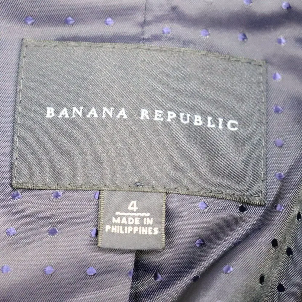 Academia Banana Republic Black Velvet Blazer with Gold Coat of Arms Buttons 4 - Picture 13 of 15